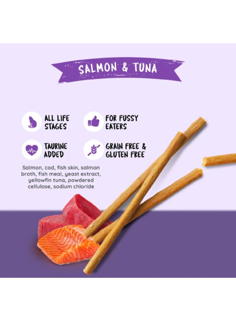 كيت كات مكافآت "كات ستيك" بالسلمون والتونة أصابع طرية خالية من الحبوب - Image 3